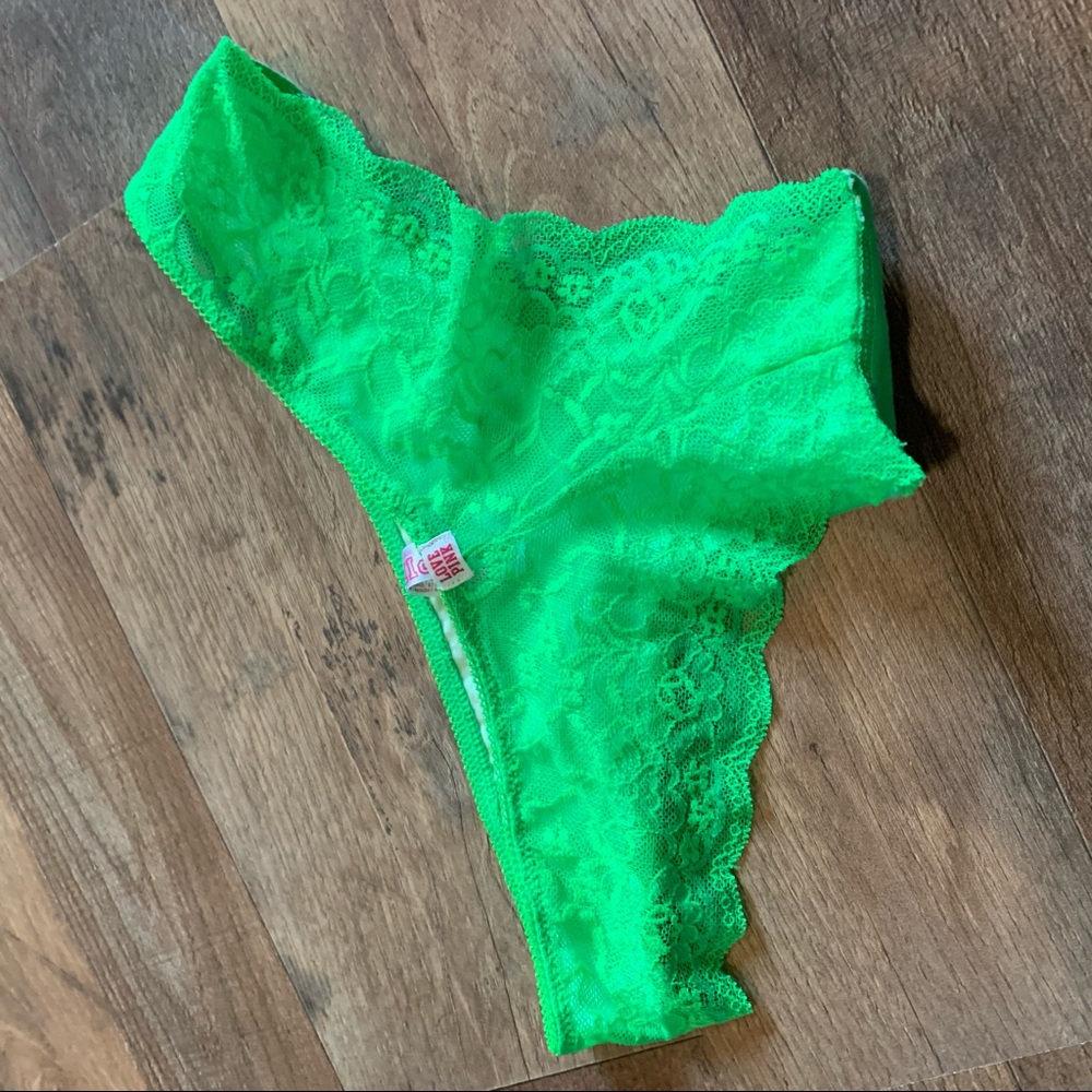 VS Vintage PINK Skinny Dipping Lace Back Hipster Panty - Picture 8 of 10